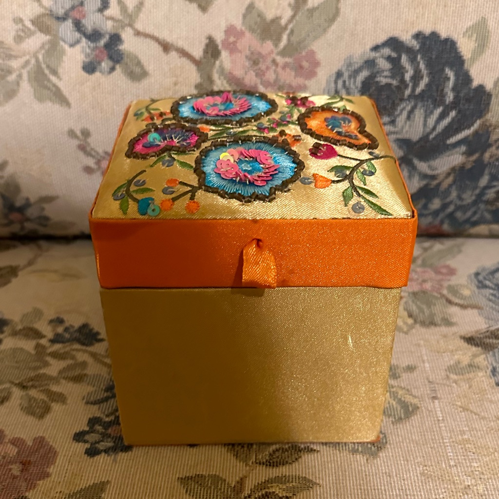 Sequin Embroidered Jewelry Box